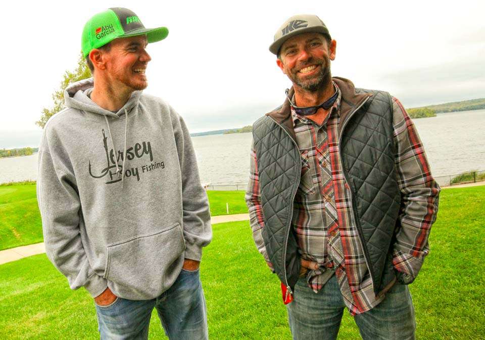 One of the pairings tomorrow will feature two New Jerseys pros, Adrian Avena and Mike Iaconelli. 
