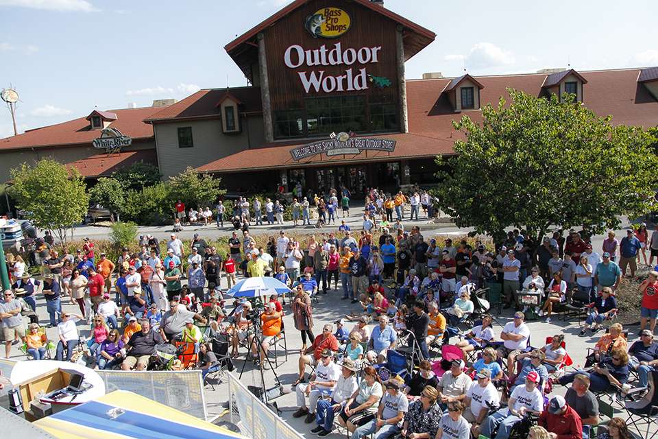 A big crowd gathered for the final day weigh-in at the Bass Pro Shops Bassmaster Northern Open #3 at Douglas Lake.