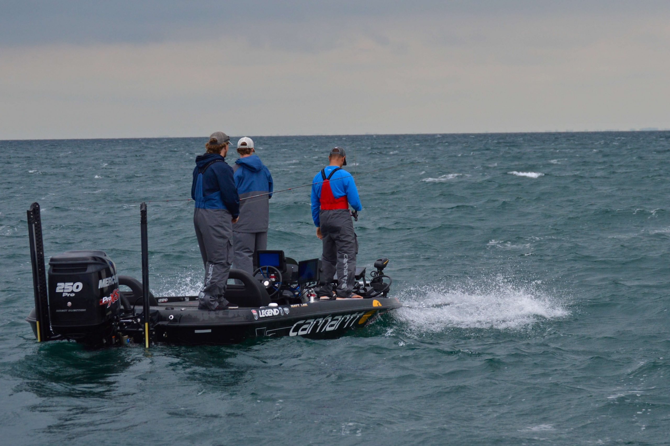The waves didnât let up and forced the anglers to Out Work Them All. The following series of photos captures one fish the anglers worked especially hard for.
