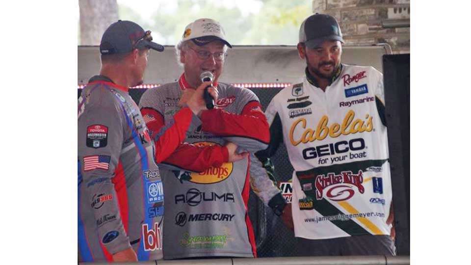 Combs had fellow pro anglers Matt Reed and James Niggemeyer on hand to speak to the gathering of anglers.