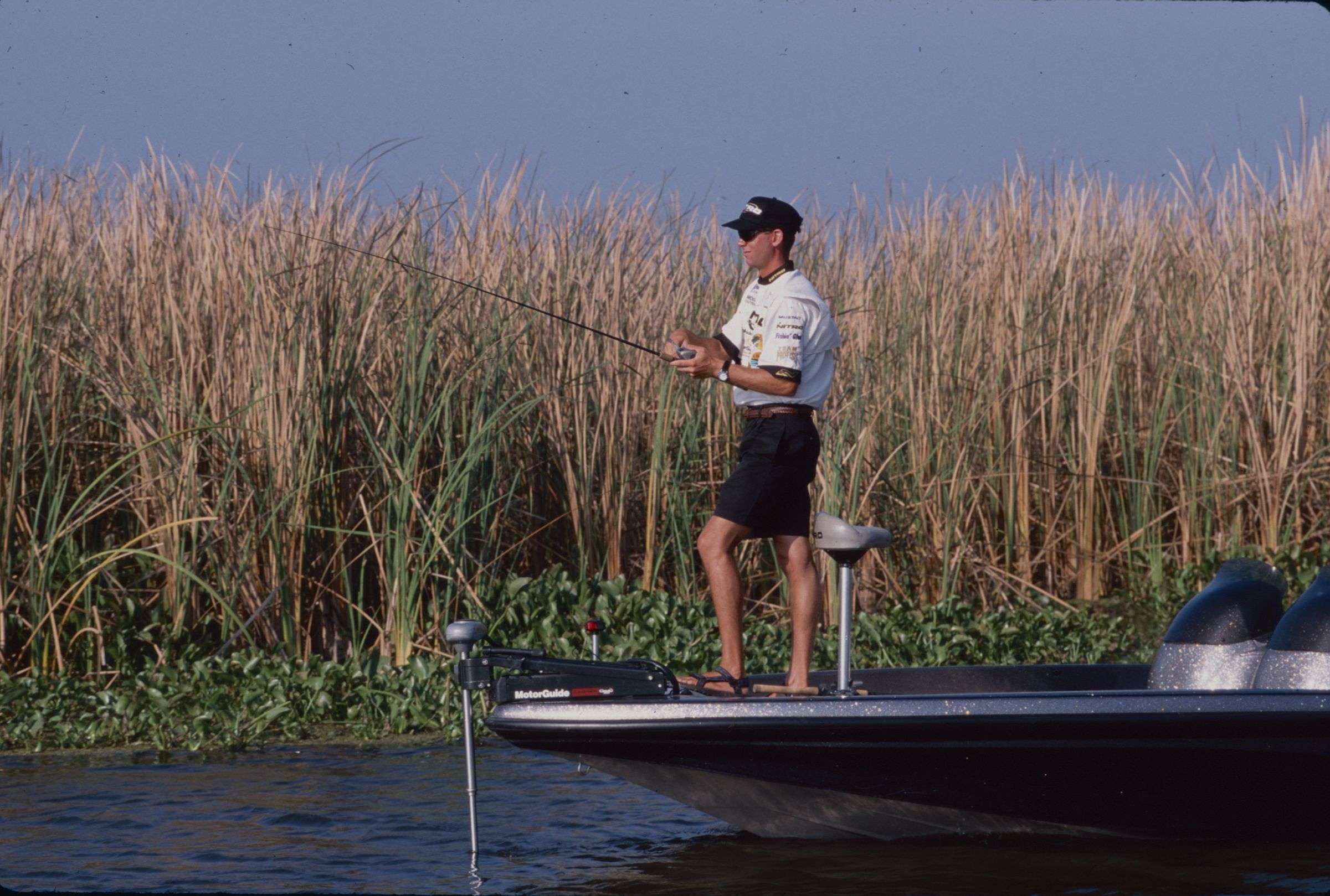 Kevin VanDam looks for a bite on the Louisiana Delta in this photo from 1998. He finished fourth in the Louisiana Bassmaster Top 150. 