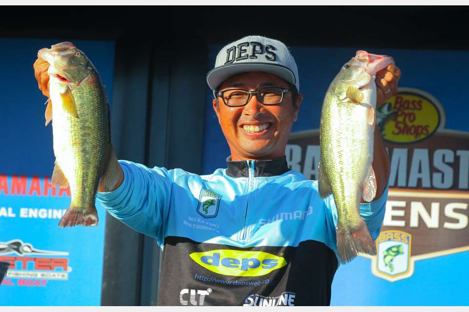 <b>Masayuki Matsushita </b><br>
Masayuki Matsushita fished his first Championship Saturday and scored a third-place finish. 
