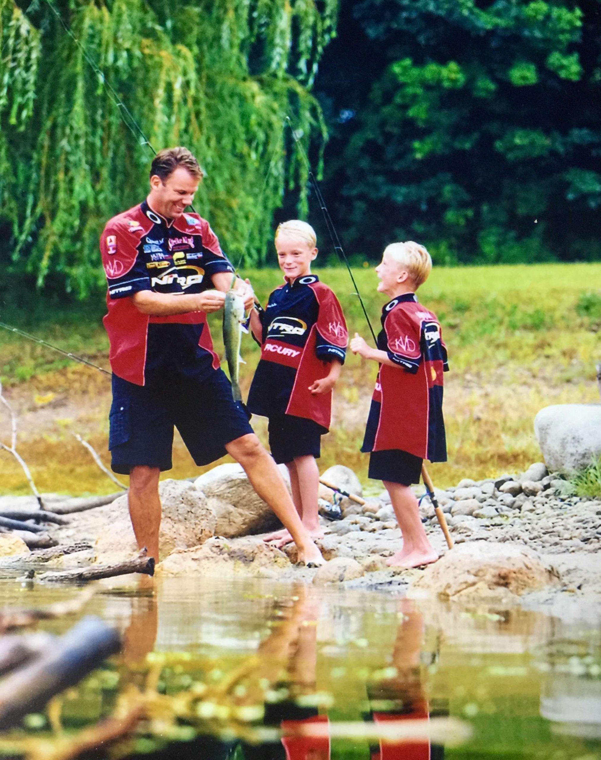 Kevin VanDam has always had an affinity for the outdoors, and heâs shared that love with his sons. âEverything in our life revolves around [fishing] in one shape or form,â he said in 2009.