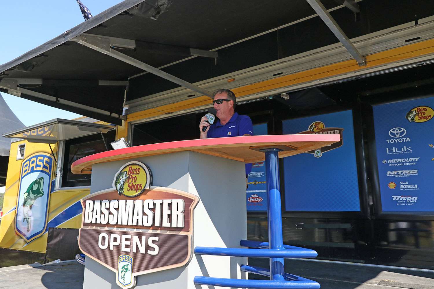 Chris Bowes kicks off the second weigh-in of the Bass Pro Shops Southern Open #3 at Alabama's Smith Lake.