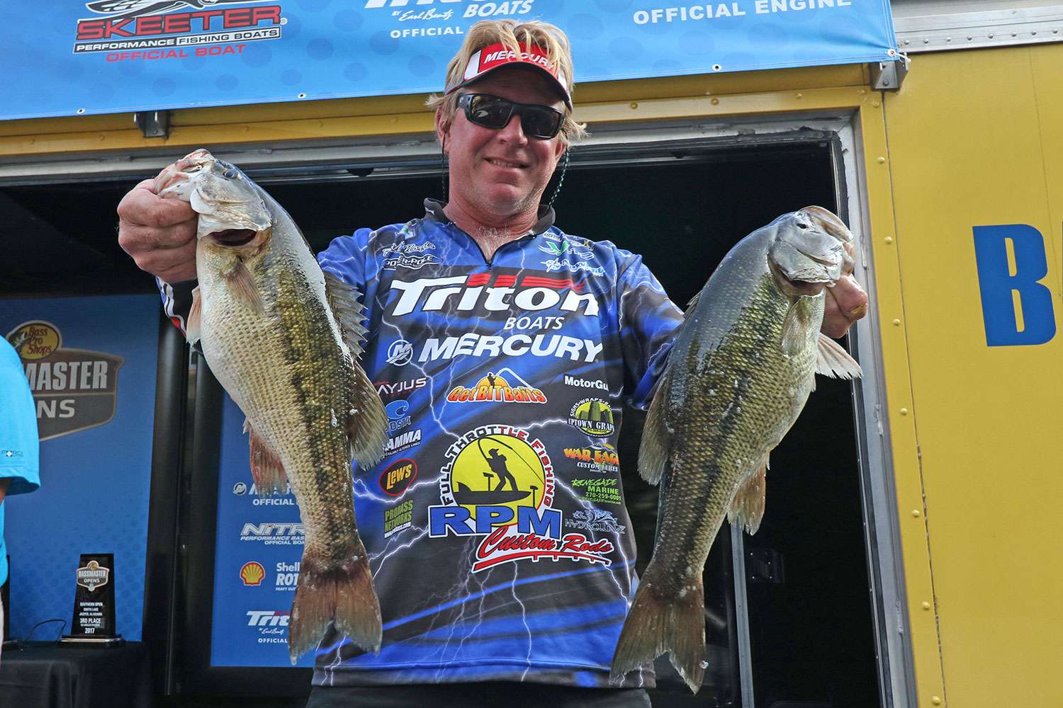 Rick Morris finished second, and also earned a 2018 Bassmaster Elite Series spot with a three-day total of 34-14.