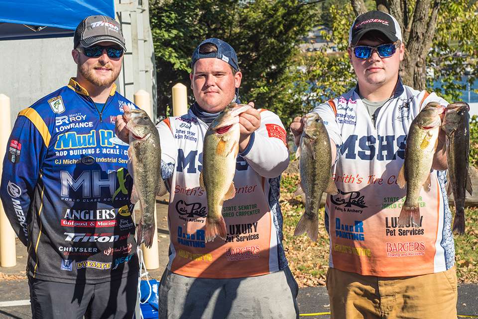 Third place went to Blake Harold and Cameron Cochran from Madison Southern with a limit for 8.56.
