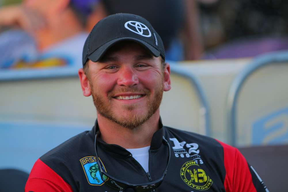 Caleb Sumrall is all smiles after making it to Championship Saturday.