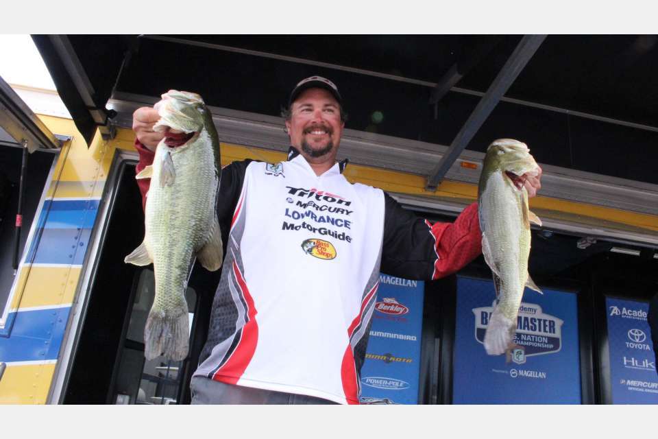 <h4>Tim Carini</h4>
Georgia Boater<br>
B.A.S.S. Nation Club: Marietta Bassmasters<BR>
Occupation: Advertising Sales for Outdoor Sportsman Group<BR>
Hobbies: There is something besides fishing? Grilling, modifying and building lures<BR>
Sponsors: BassFan.com, Game & Fish Magazine, Bass Cat Boats

