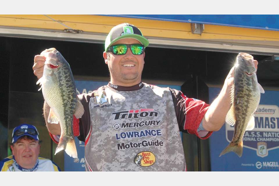 <h4>
Mike	Lavallee</h4>
Utah Boater<br>
B.A.S.S. Nation Club: Top Of Utah Bass Anglers <BR>
Occupation: Mortgage broker<BR>
Hobbies: Hunting, camping, poker, four wheeling, travel<BR>
Sponsors: Creep'n Apparel, McCoy Fishing Line
