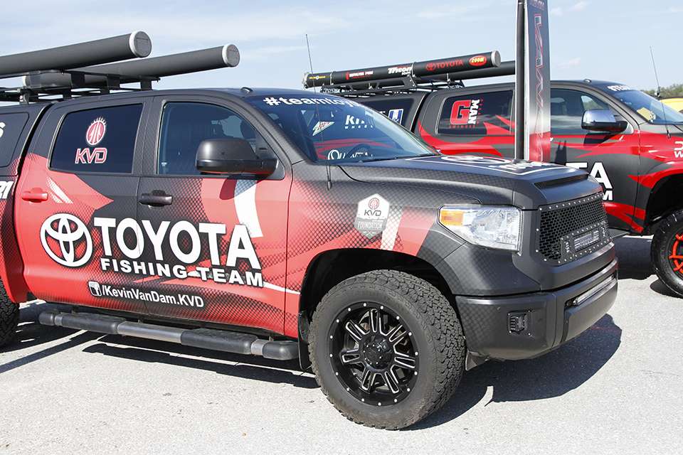 Kevin VanDam is spending his 50th birthday with all the loyal Toyota owners.