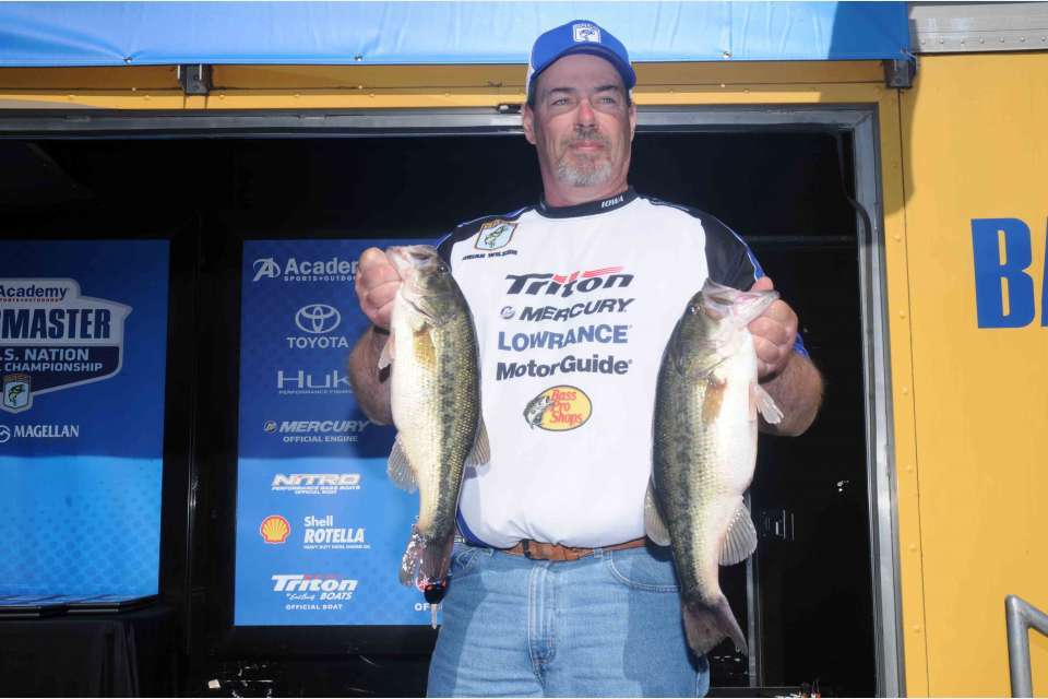 <h4>Brian Wilson</h4>
Iowa Nonboater<br>
B.A.S.S. Nation Club: Elite Anglers of Iowa<BR>
Occupation:  Drywall contractor<BR>
Hobbies: Hunting, trapping and farming<BR>
Sponsors: Countyline Drywall



