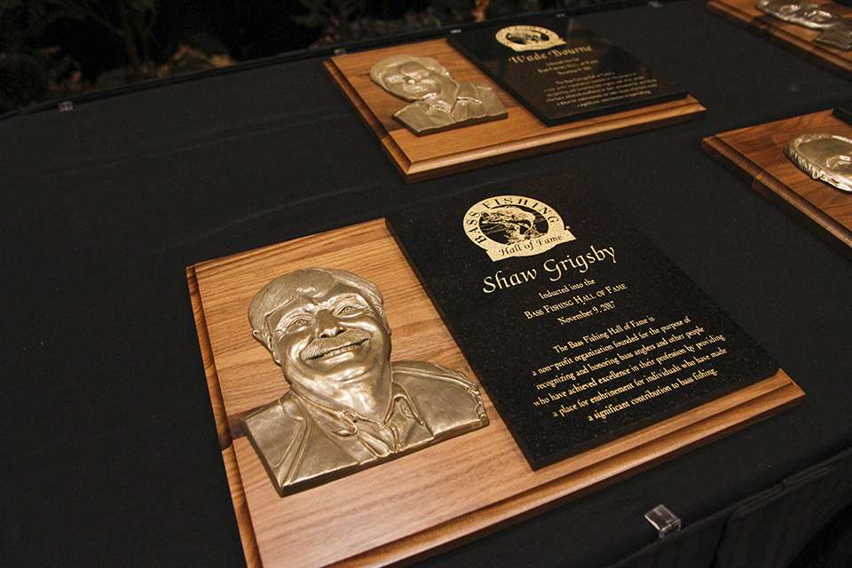 Grigsby's plaque was front and center as we waited for the ceremony to begin.