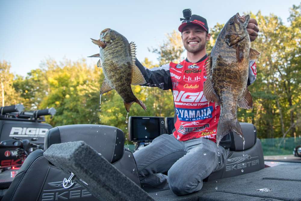 Feats included qualifying for six of the nine regular seasonâs Championship Sundays. Here is a tacklebox gallery of the lures used by the Idaho pro to win the title. 
