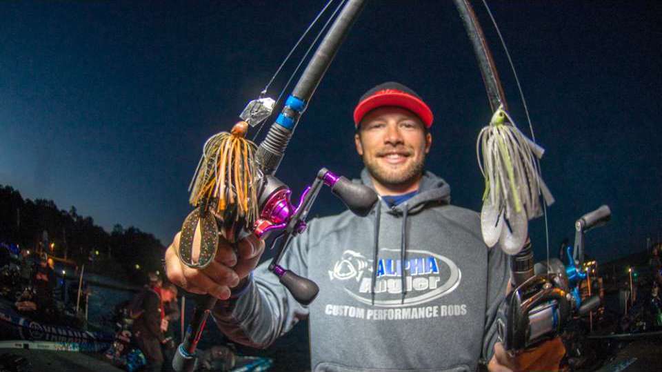 <b>Toledo Bend: Fifth place</b><br>
Palaniuk concentrated on isolated vegetation using these two baits. His main choice was a 1/2-ounce bladed jig with a 4.25-inch Zoom Z Craw, California 420 pattern. Alternatively, he used a 3/8-ounce swim jig and white 4-inch Zoom Super Speed Craw. 

