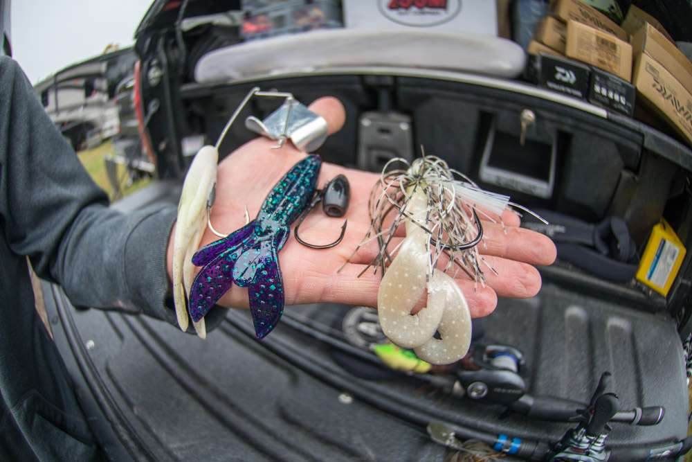<b>Ross Barnett Reservoir: 18th place</b><br>
Palaniuk used a 3/8-ounce white/green/black swim jig with a white Zoom Super Speed Craw for a trailer. He made a punch rig with a Zoom Z Hawg, June Bug, rigged to a 4/0 VMC Heavy Duty Flipping Hook, and a 1.5-ounce VMC Tungsten Weight. He also used a 1/2-ounce buzzbait with Zoom Horny Toad. 
