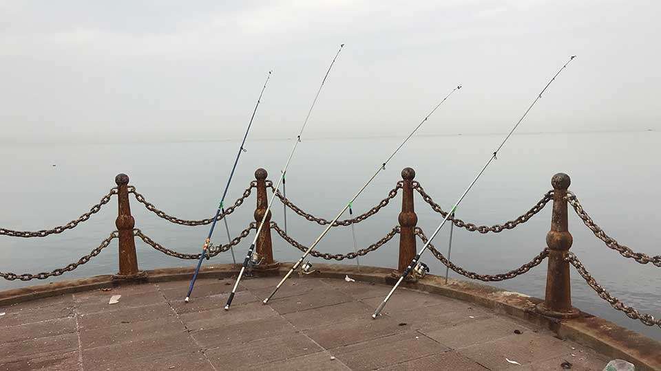 Tharp saw some rods on a pier on the Pacific Ocean in Weihai before he got to wet a line in China. That would take place far away, another 600-plus miles inland in Taiyuan.