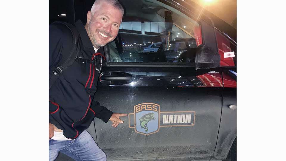 The Tharps were greeted with a familiar sight. âB.A.S.S. has got a presence over there. Other than the sticker on the van, guys I was around all had B.A.S.S. stuff on,â Randy said. âThey follow it as much as they can. They live it, just like we do.â