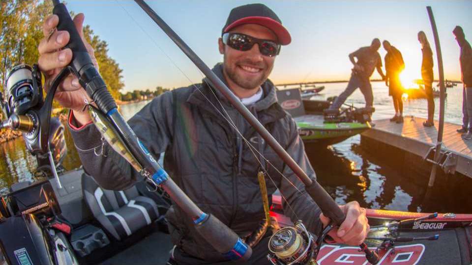 <b>Lake Champlain: Third place</b><br>
Palaniuk created a drop shot using a Zoom Z Drop, with No. 2 drop shot hook and 3/8- or 1/4-ounce tungsten drop shot sinker. A Storm Arashi Spinbait, Green Gill, was key for triggering strikes using a spybaiting technique. 
