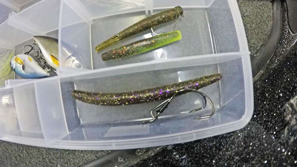 The hook with offset line tie is ideal for Texas rigging worms, swimbaits among other options, but the straight-shank hook is a solid choice for punching grass mats with big salty creatures. Keeping a selection of both in the box is a must. 
