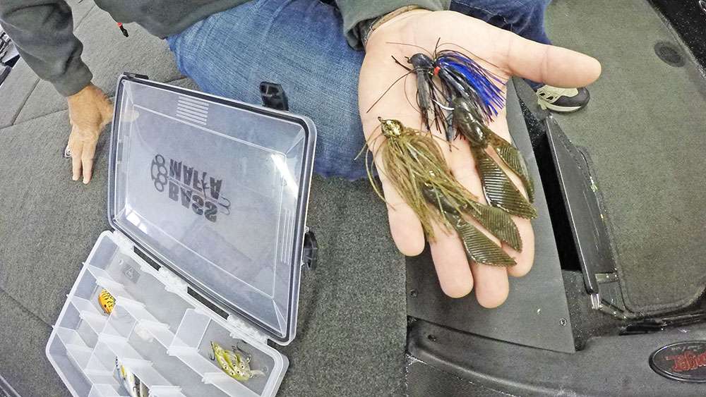 The smaller jig offers a more finesse-style presentation, which is ideal in pressured waters or when the bass don't seem to be overly aggressive. 
