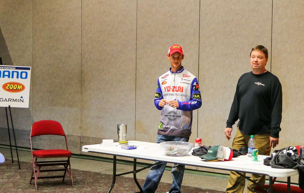 The rooms were filled with anglers and industry representatives, including B.A.S.S. Opens Pro Brandon Cobb and Zoomâs Chris Baxter.
