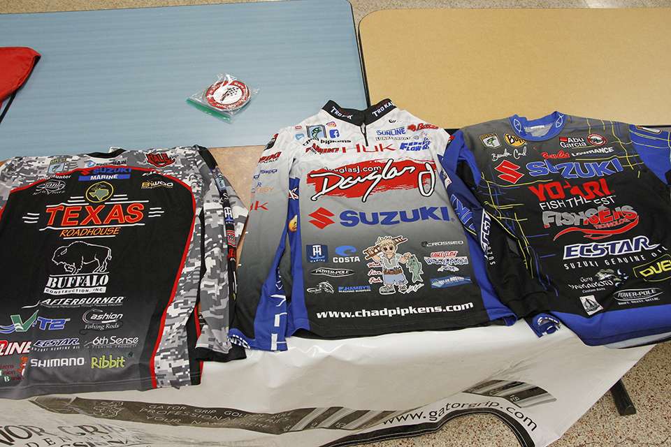 Three lucky anglers would end up winning these jerseys after the event.