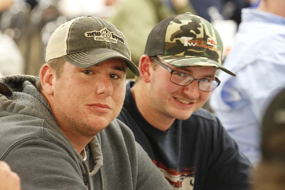 Jake Lee (left) and Jacob Foutz (right) are in attendance. The teammates from Bryan College won the 2017 Carhartt Bassmaster College Series National Championship and Foutz went on to win the Bracket and will fish the 2018 GEICO Bassmaster Classic.
