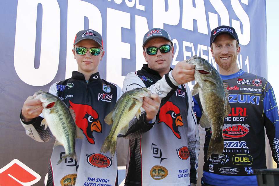 Robert and Allan Powe of George Rogers Clark finished third with 6.60 pounds on the high school side.