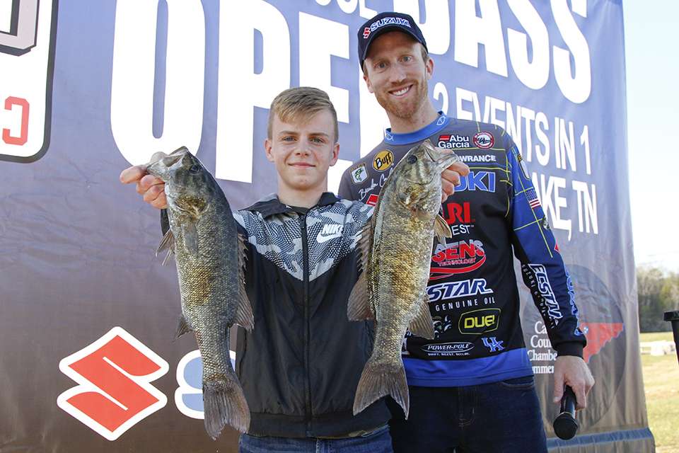 Zach Napier of Middlesboro finished eighth with 4.90 pounds on the high school side.