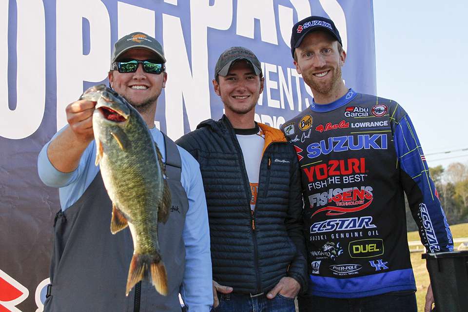 Saxton Long and Luke Byerly of the University of Tennessee finished 10th with 4.00 and took home Big Bass for the college side.