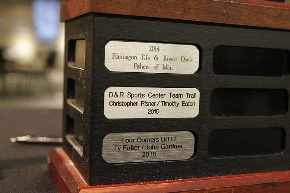 Each team gets engraved for the history they made.