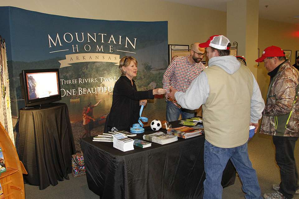 The town of Mountain Home was there to hand out meal tickets and other goodies.