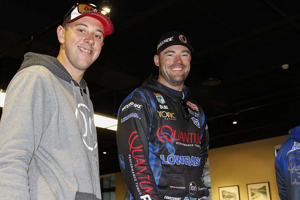 Dean Silvester (right) is from Australia and is hoping to make it to the Classic. He fished in the Bass Nation National Championship a few months ago.