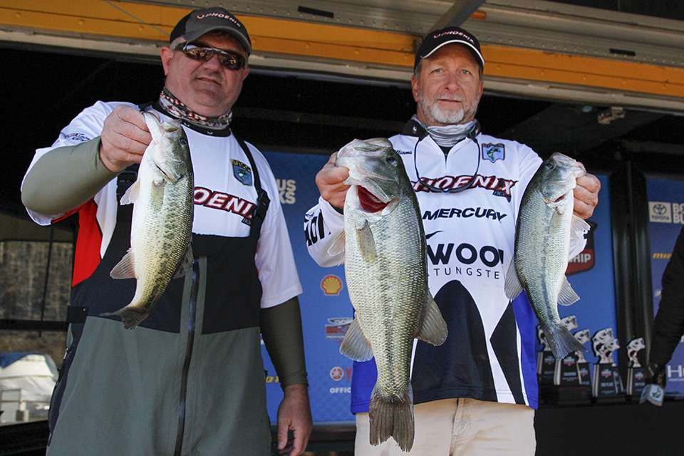 Tim Goad and Mark Williams of Anglers Choice (73rd, 12-15)