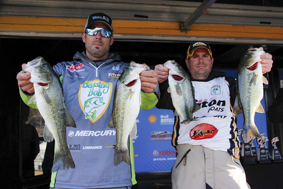 Brothers Beau (left) and Brett (right) Govreau won the two-day Team Championship with 26 pounds, 2 ounces. They are the 4th duo to win the Team Championship since its creation.