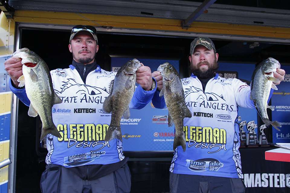 Ashton Laird and Daniel Urbino of Upstate Anglers (25th, 18-10)