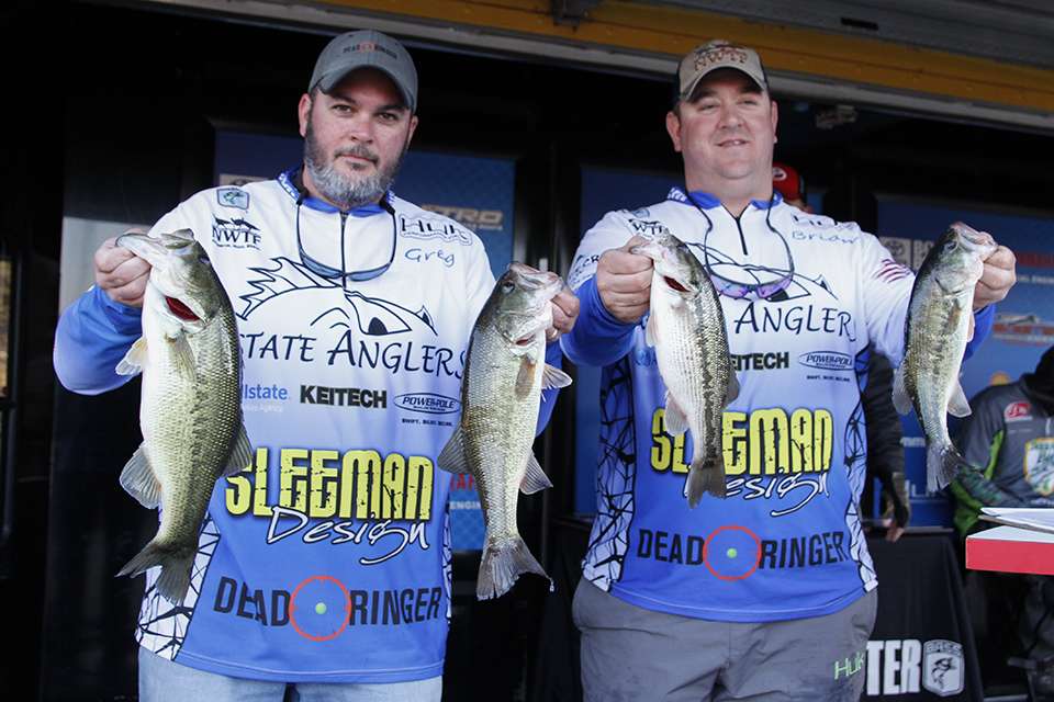 Greg Bent and Brian Gottfried of Upstate Anglers (27th, 18-5)