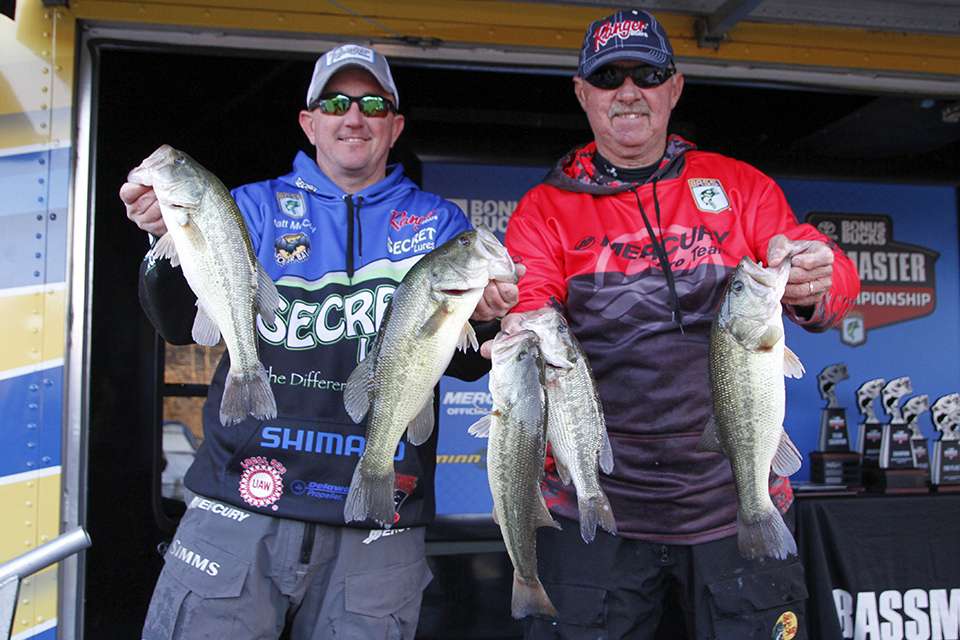 Matt McCoy and Terry Williams of Indiana Bass Nation Trail (53rd, 14-13)