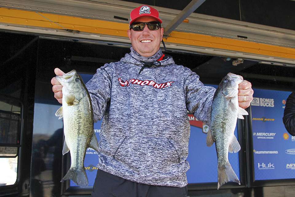 Ryan Butler had 2 fish for 3-10 and is in 2nd.