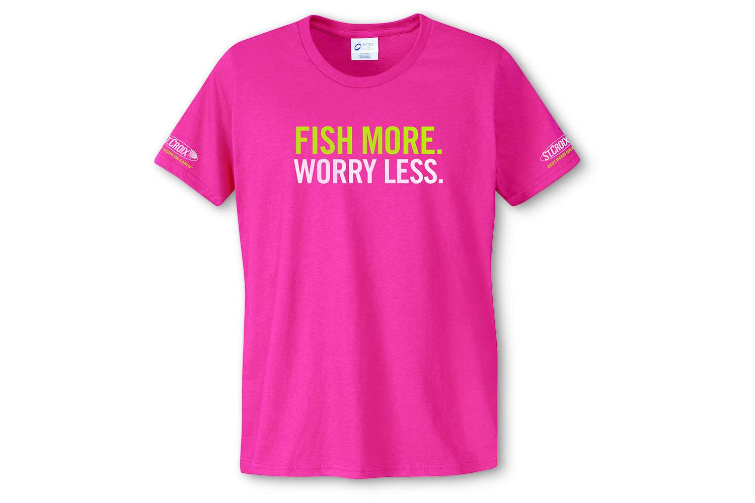 Women's St. Croix Fish More Worry Less T-shirt, $25