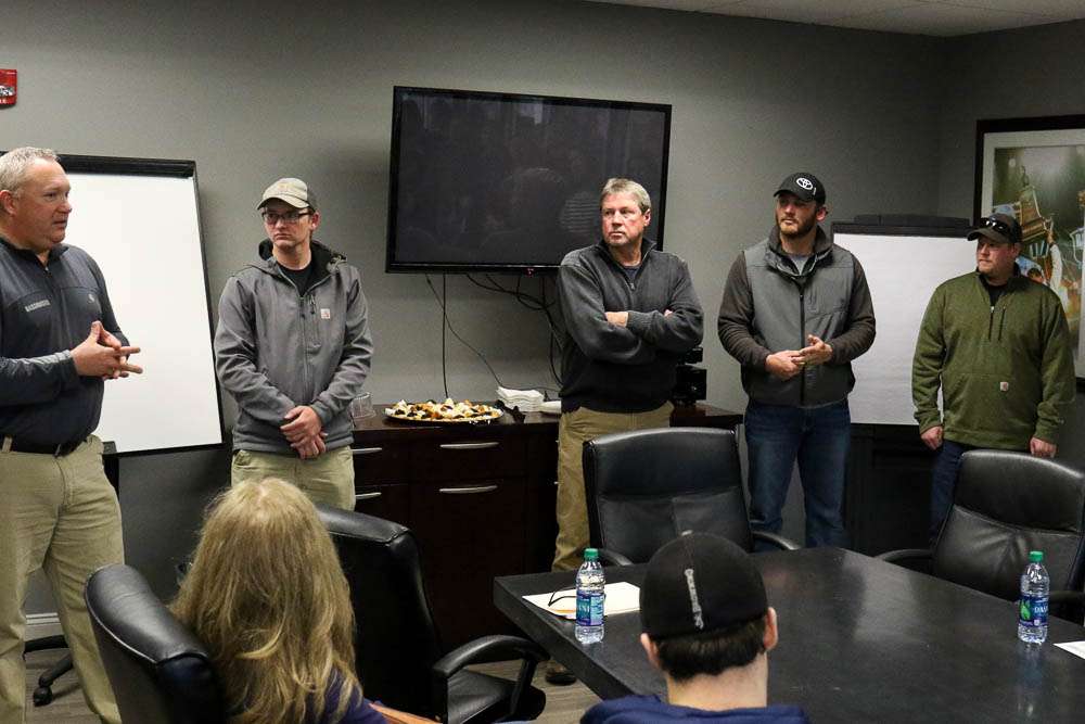 It was a special day at B.A.S.S. headquarters recently when these four stopped by to pick up the boats they'll use to compete in the GEICO Bassmaster Classic presented by DICK'S Sporting Goods in March.