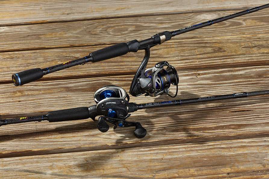 <h4>Lew's Carbon Blue Spin or Baitcast Combos</h4>
<a href=