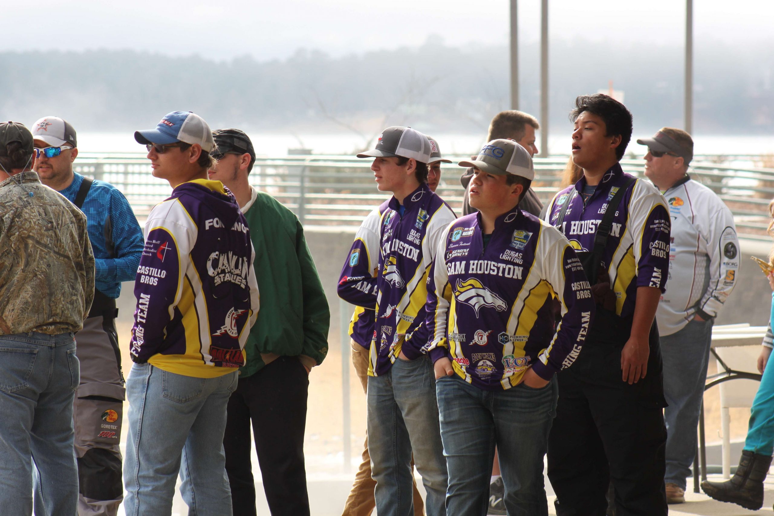 These anglers from Sam Houston (LA) High School survey the scene.