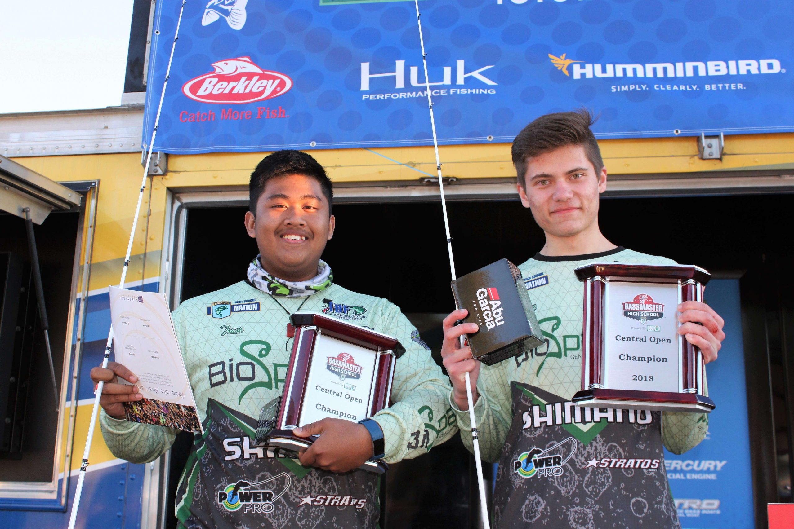 They also won a $250 Mossy Oak gift certificate, Abu Garcia rod/reel combos and $2,000 for their high school. But the Central Open Champion trophy definitely means the most to them.