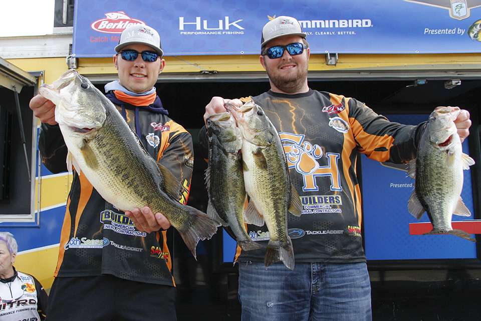 Jackson Carrell and Kyle Pasket of Sam Houston State (2nd, 19-5)