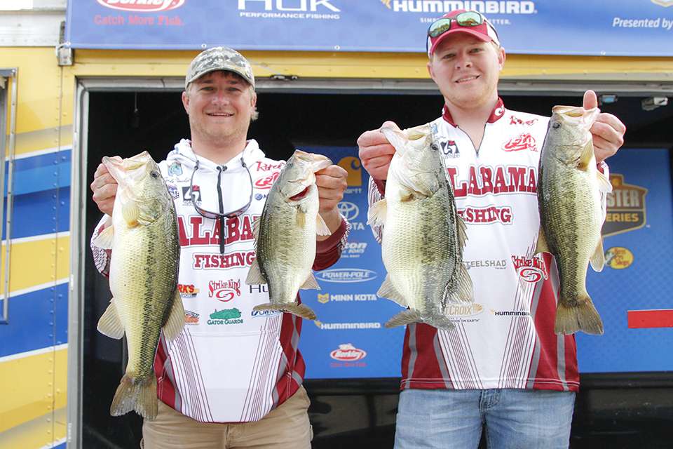 Caiden Sinclair and Hunter Gibson of Alabama (11th, 15-8)