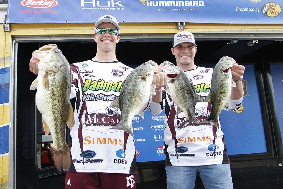 Carter Henderson and Connor Whisenant of Texas A&M (16th, 29-4)
