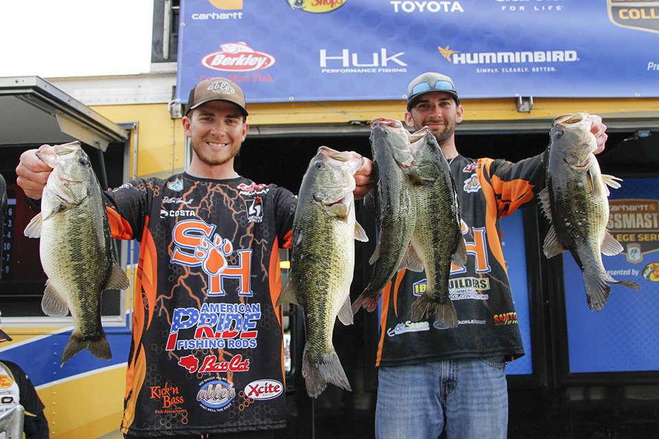 Dillon Harrell and Colby Bryant of Sam Houston State (17th, 28-1)