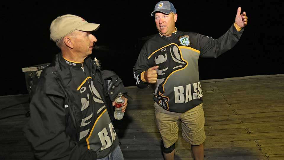 B.A.S.S. tournament director Trip Weldon (left) has fished and competed on Lake Martin for about 40 years, and he gave Bassmaster fans a rundown on what to expect this week in a podcast that also featured Chad Miller, who won the 2014 Alabama B.A.S.S. Nation State Championship on Lake Martin.