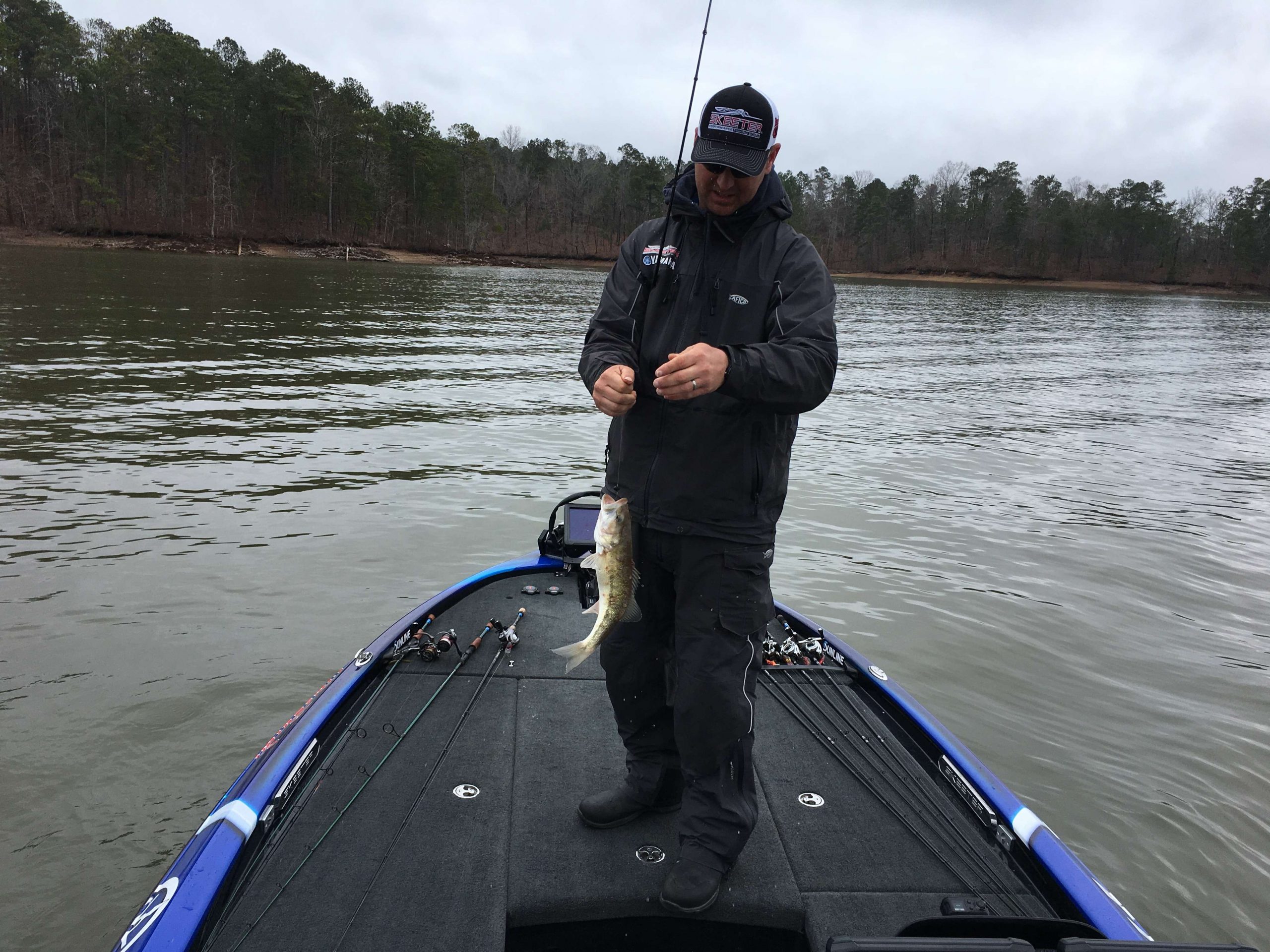 Todd Faircloth puts one in the livewell. 